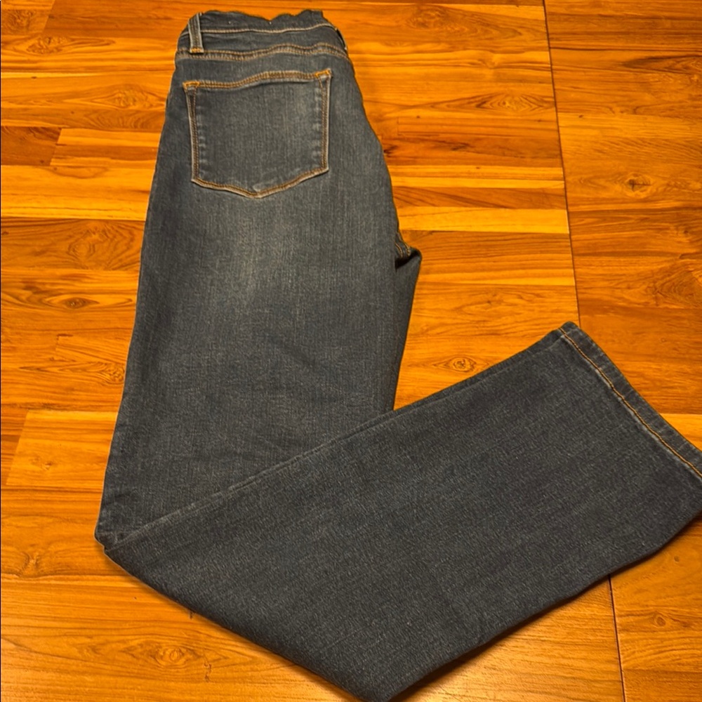 Frame super high straight denim